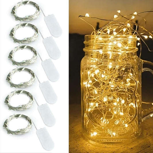 10 upgraded energy-efficient leds per 3.3ft strand with 6 strands total