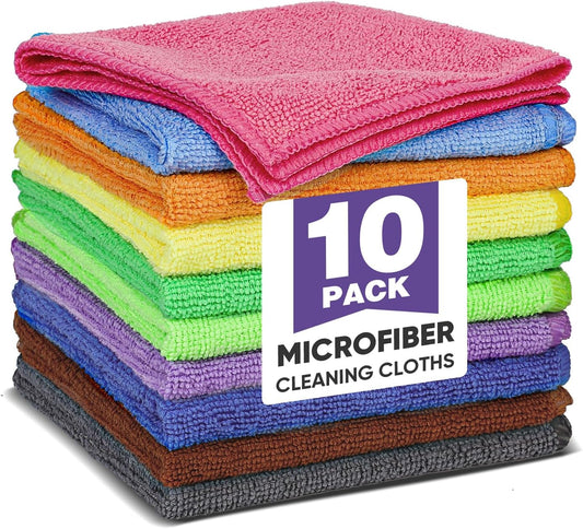 10 vibrant colors per pack dedicated to color-coding different cleaning zones