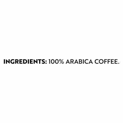 100% arabica single-origin colombian coffee, medium roast, never bitter