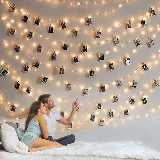100 bright leds spaced 4 inches apart along 33 feet of flexible silver wire