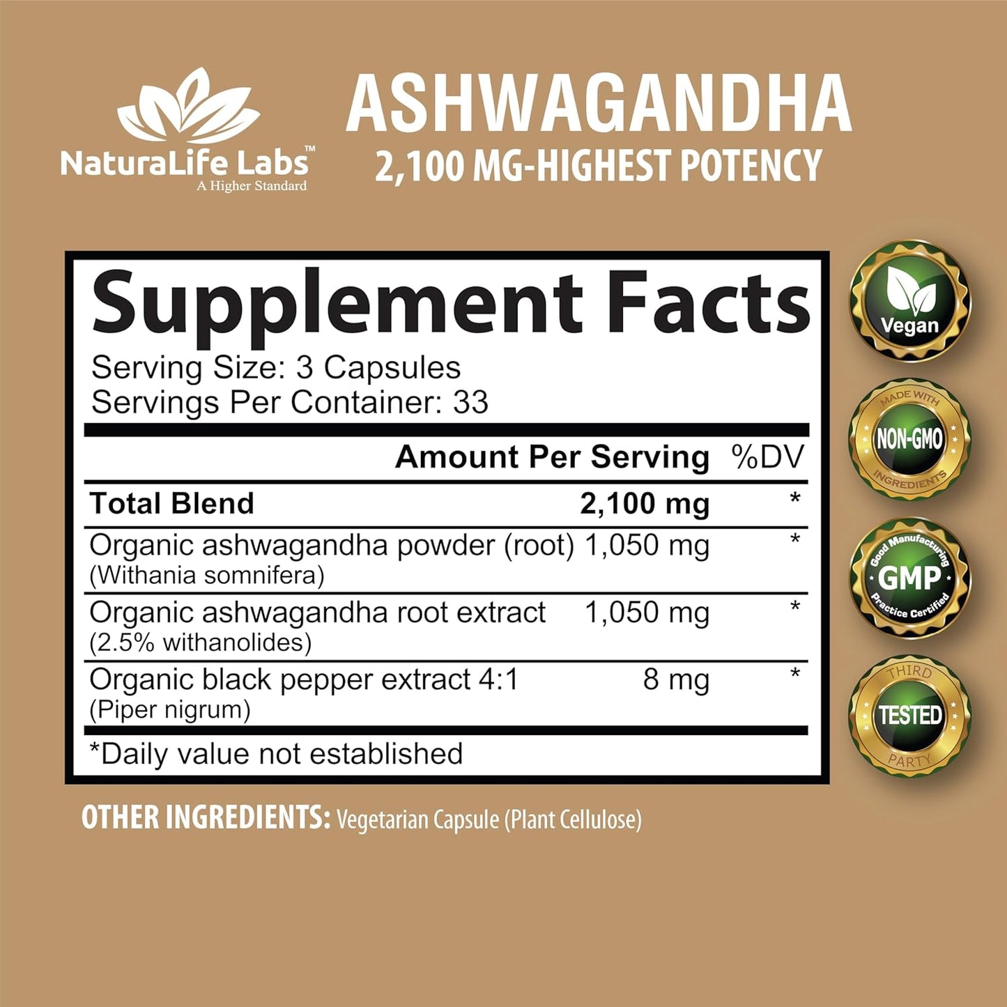 100 capsules per bottle with two-pack and single-pack quantity options
