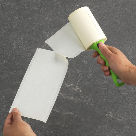 100 easy-tear sheets per refillable roller with bidirectional peel design