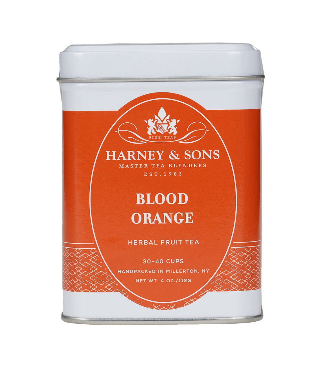 100% herbal caffeine-free blend with blood orange, apple, raspberry, hibiscus, and rose hips