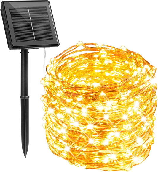100 led bulbs across 33 feet of flexible string