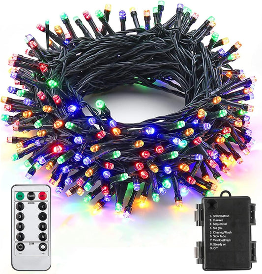 100 led bulbs across 33ft of string (34ft total with 0.98ft lead wire)