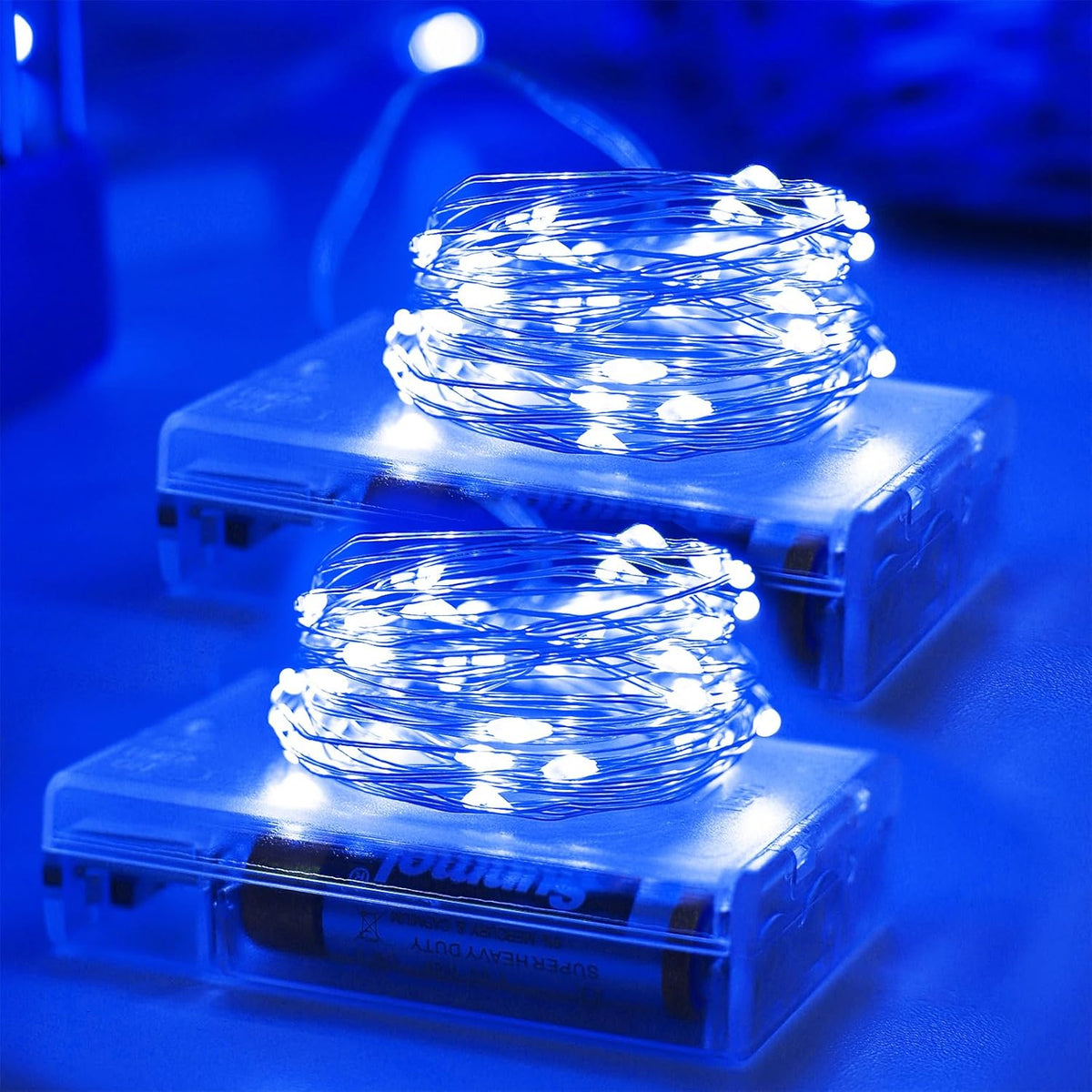 100 led micro bulbs on flexible copper/silver wire (2-pack, 33ft total)