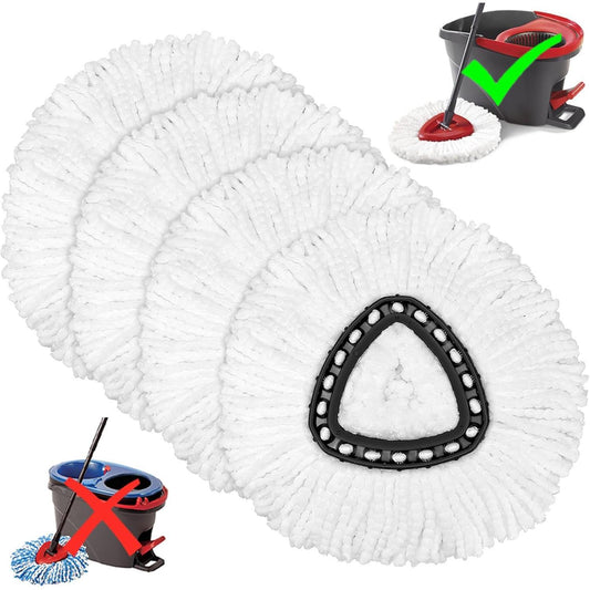 100% microfiber refill head that absorbs dirt without scratching sealed surfaces