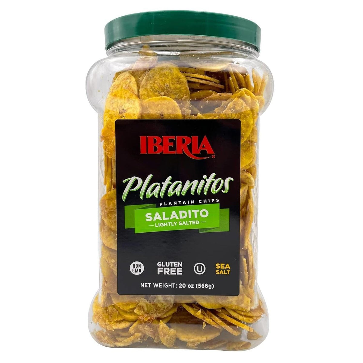 100% natural plantains lightly seasoned with sea salt