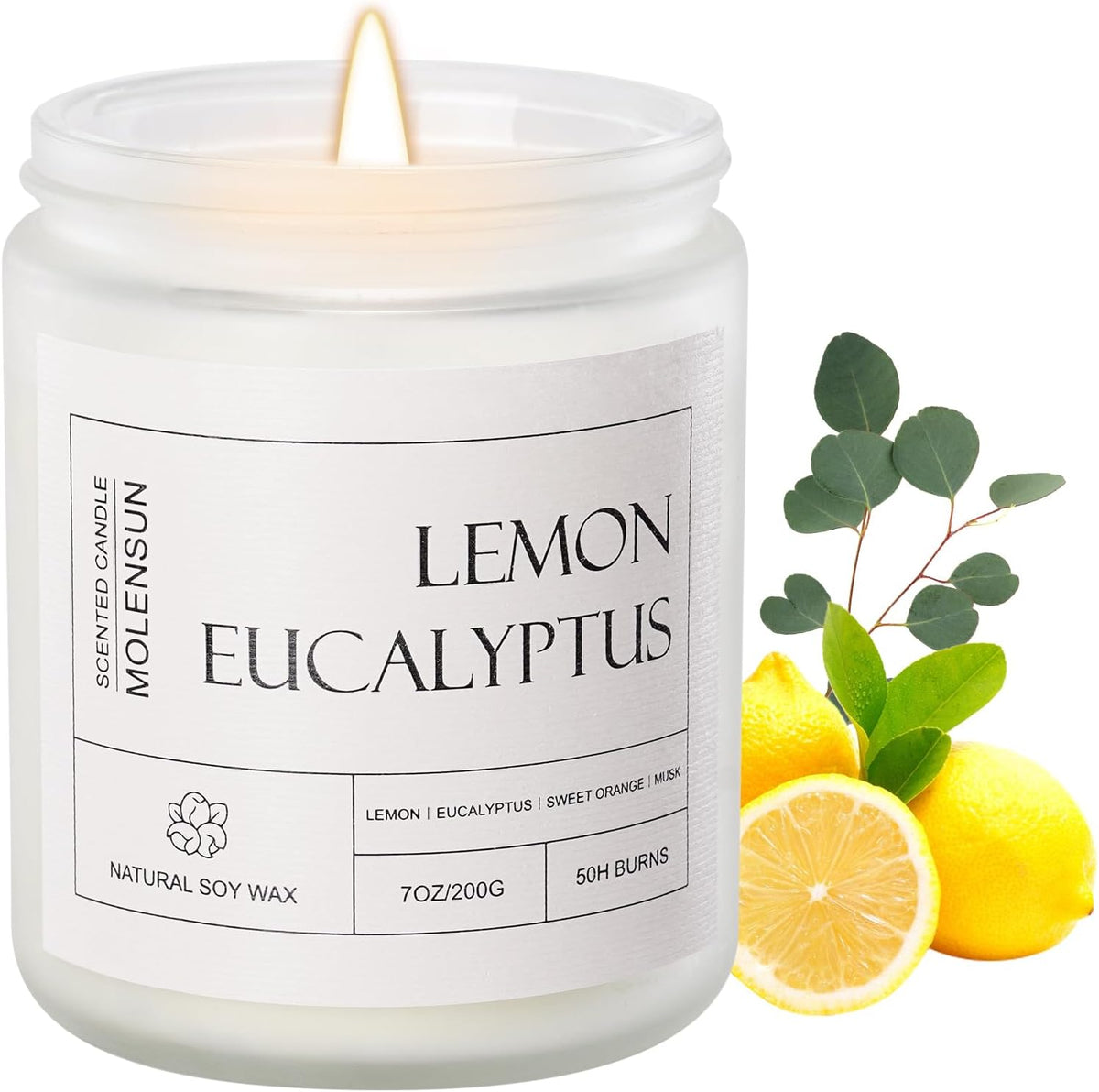 100% natural soy wax (paraffin-, beeswax-, and gel-free)