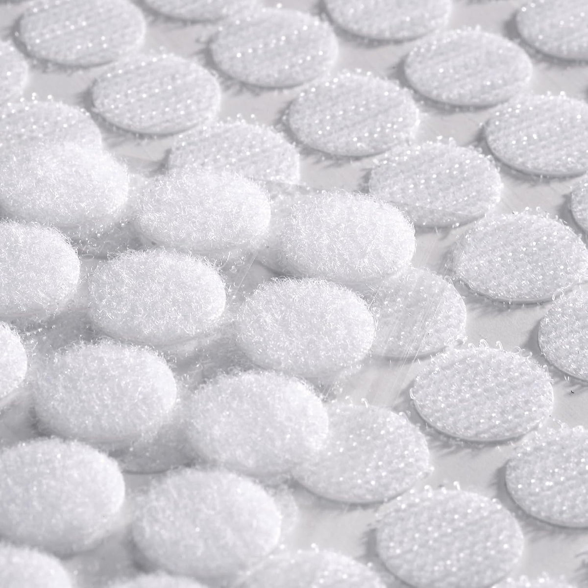 100% nylon hook-and-loop construction in white