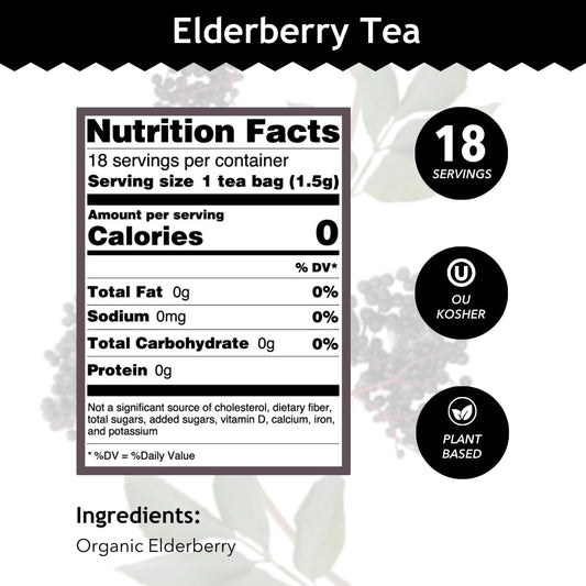100% organic elderberry — single ingredient, no additives