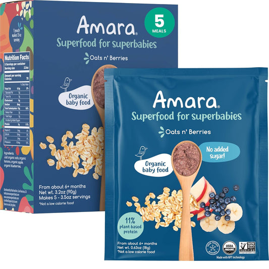 100% organic, non-gmo whole-food ingredients (oats, mango, strawberry, banana, amaranth)