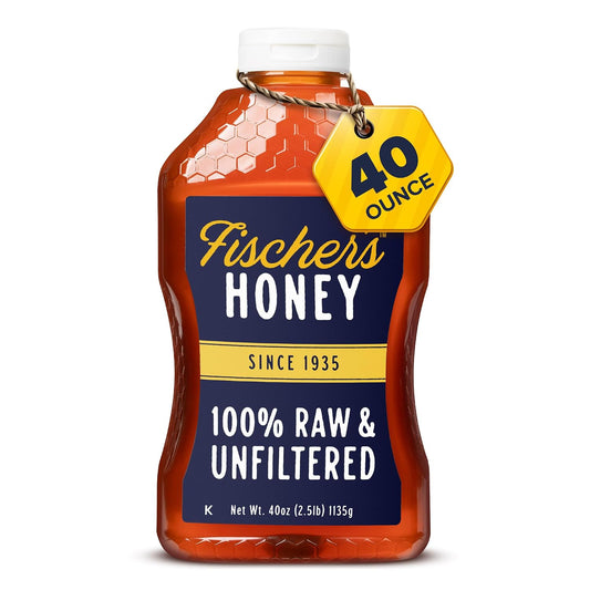 100% raw, unfiltered, and unpasteurized honey retaining natural nutrients