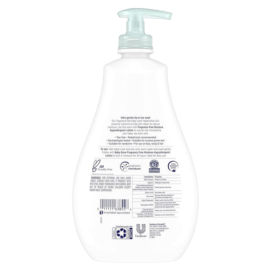 100% skin-natural nutrients plus prebiotic moisture to support baby's skin barrier