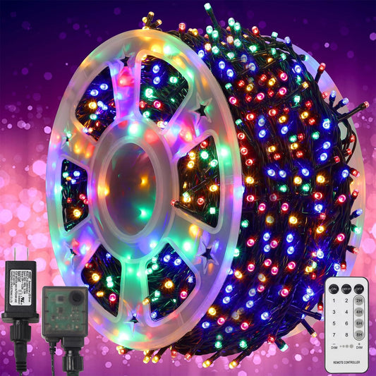 1000 led bulbs on 328ft green wire (344.5ft total with 16.5ft lead) on us 110v