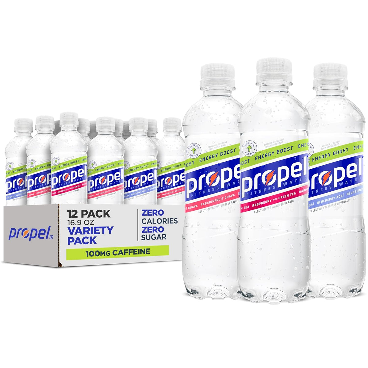 100mg caffeine per bottle paired with citicoline for attention support