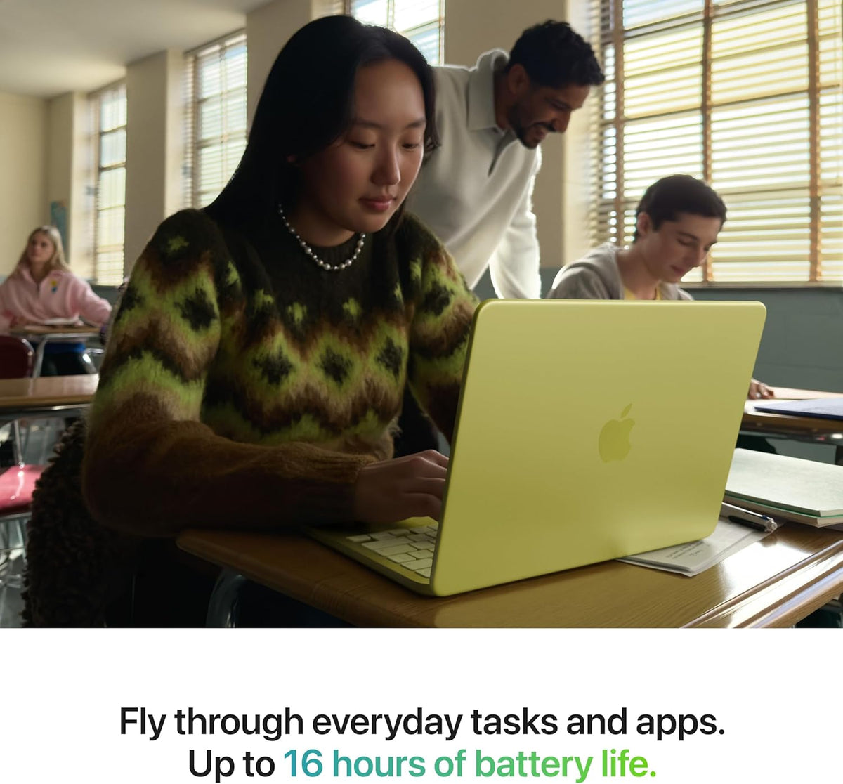 1080p facetime hd camera with dual-mic array and dual side-firing speakers for clear video classes