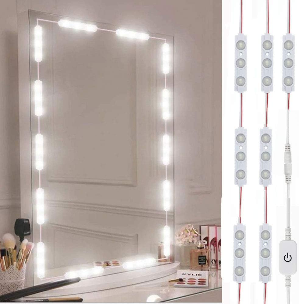 10ft led strip with 60 individual led lights for full-mirror coverage