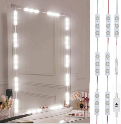 10ft led strip with 60 individual led lights for full-mirror coverage