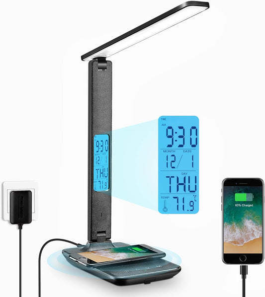10w built-in wireless charging pad plus usb charging port with included 5v/2a adapter