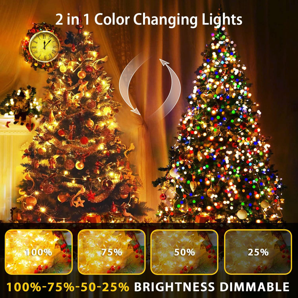 11 lighting modes including steady-on, slo-glo, fade, flash, and in-waves patterns