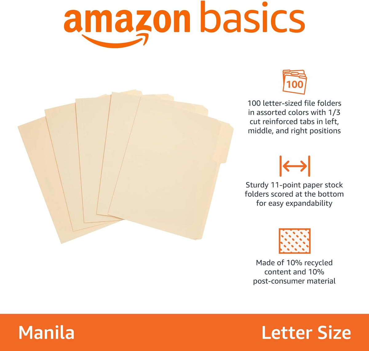 11-point manila stock that expands up to 3/4 inch to hold overstuffed files
