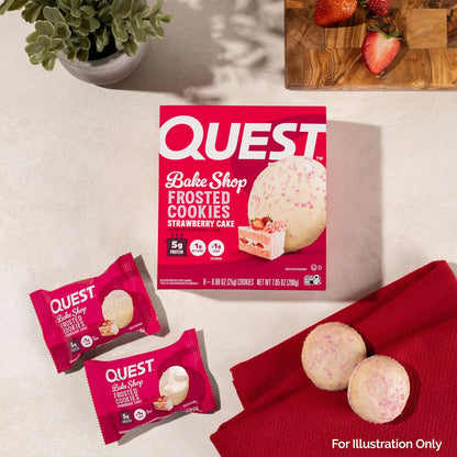 11-variant line spanning 5 flavors (birthday cake, chocolate cake, strawberry cake, lemon cake, peanut butter) and 3 pack sizes (8ct, 16ct, 16ct x2 twin pack)
