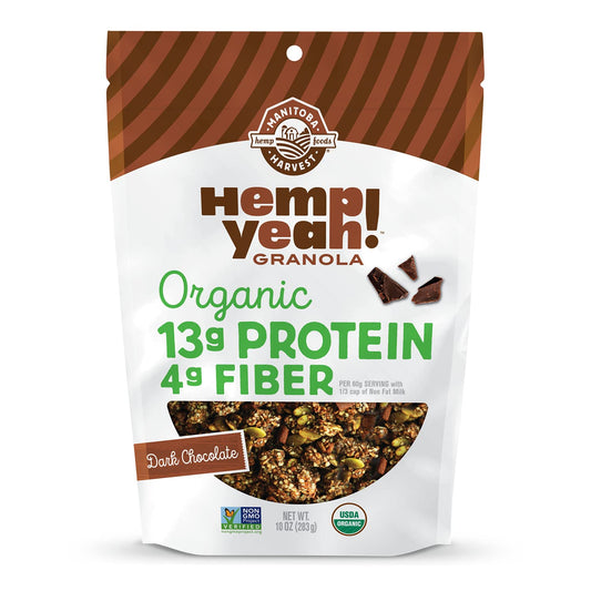 11g protein, 4g fiber, and 3.5g omega 3 and 6 per 60g serving