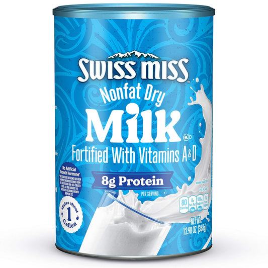 12.98 oz canister of nonfat dry milk powder