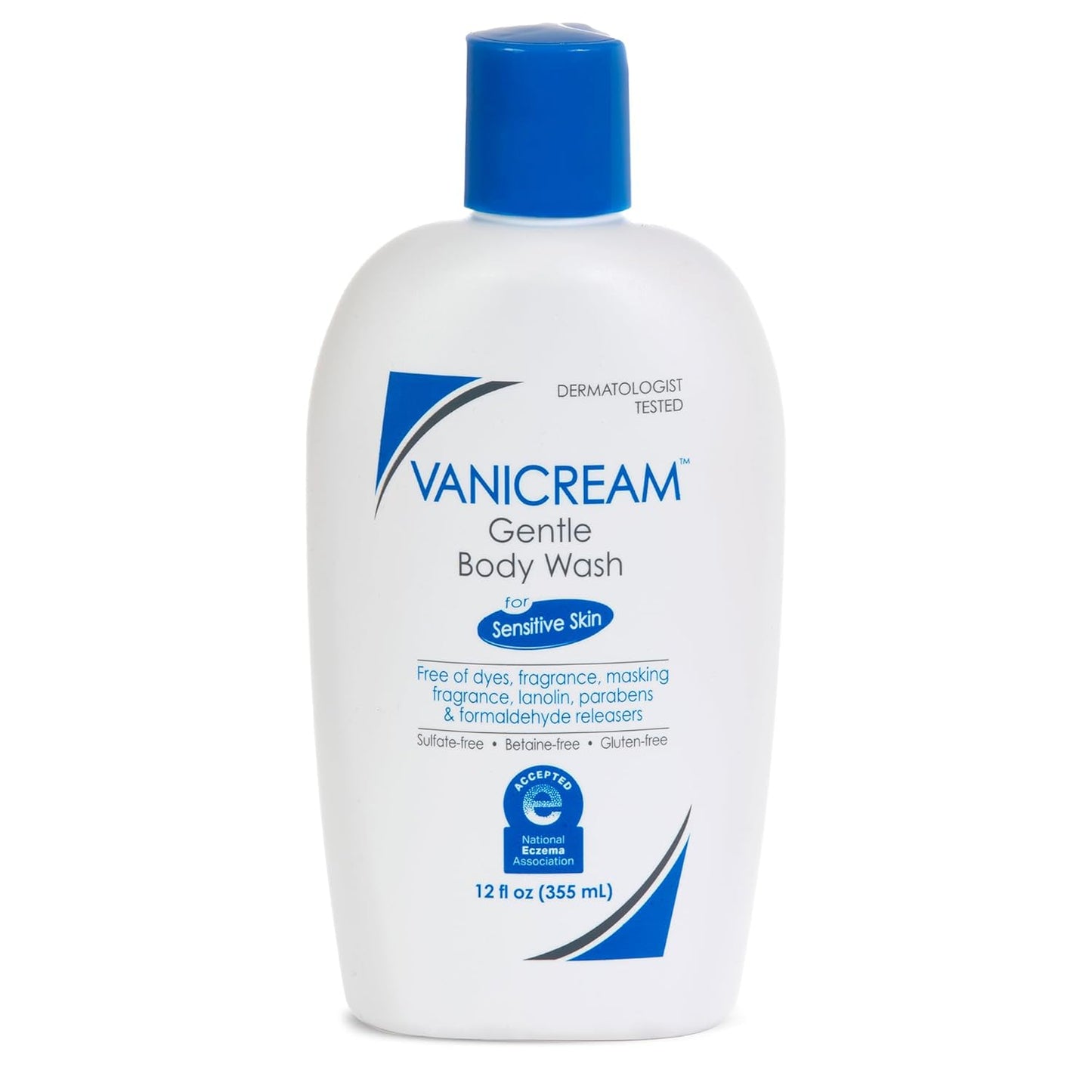 12 fl oz cream-based body wash in a bottle