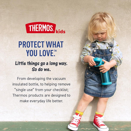 12 fl oz kid-sized capacity in compact 2.7" x 6.9" footprint