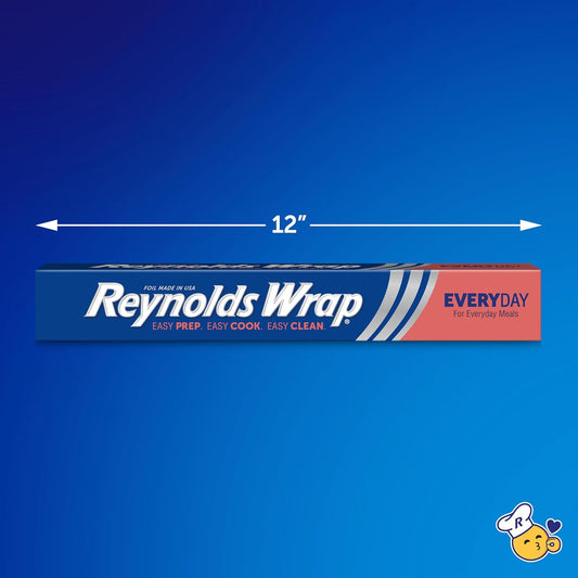 12-inch wide roll providing broad surface coverage for sheet pans and large cuts of meat
