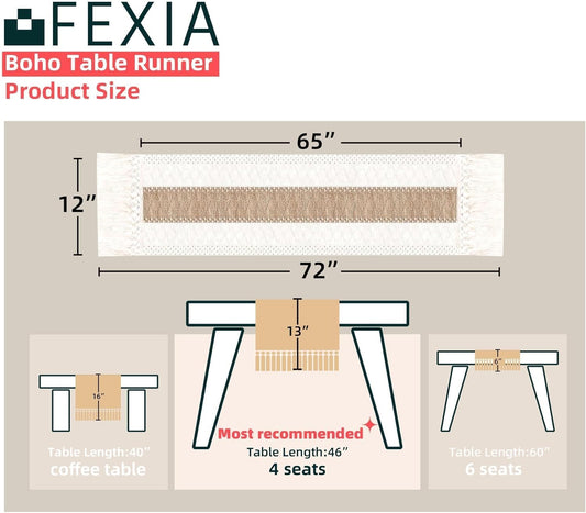 12-inch width fits standard dining tables while leaving room for place settings and centerpieces