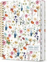 Wildflowers Planner 2026-2027 Jul 2026-Jun 2027 Spiral-Bound Organizer for Teachers Coordinating Lesson Plans, Conferences, and Grading Windows