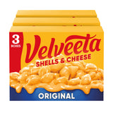Velveeta Shells and Cheese Original – Quick Family Dinner for Kids and Picky Eaters, 3 Box Pack, 12 oz Each