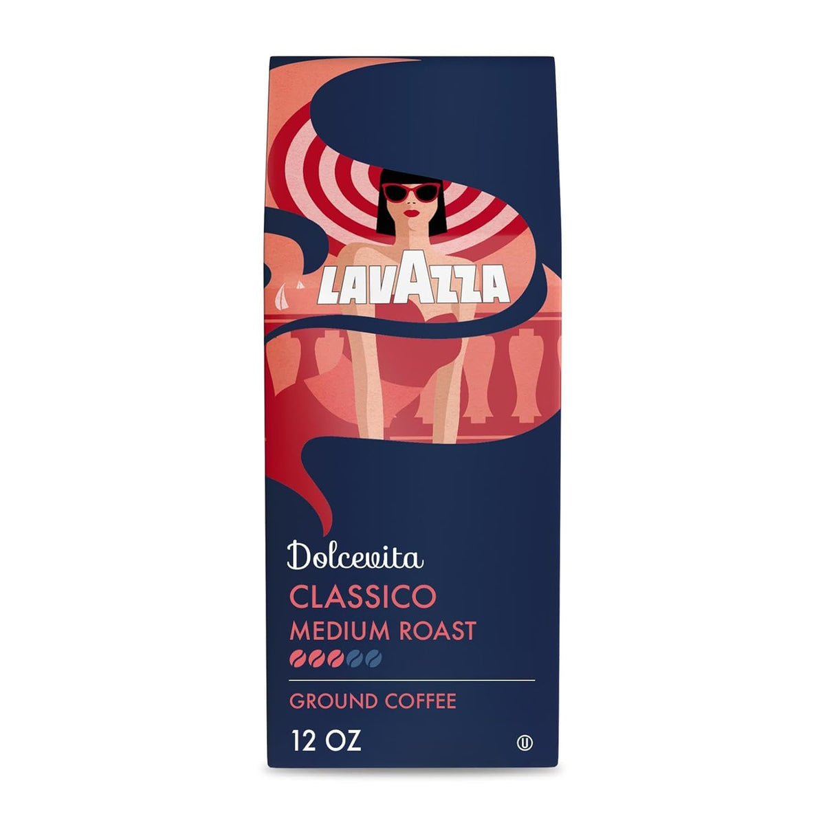 12-ounce resealable ground coffee bag