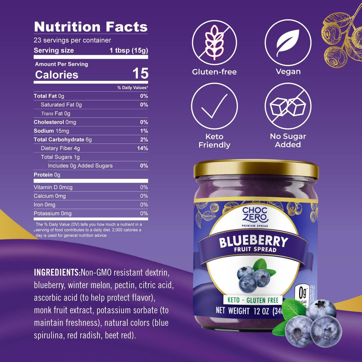 12 oz reusable glass jar packaging