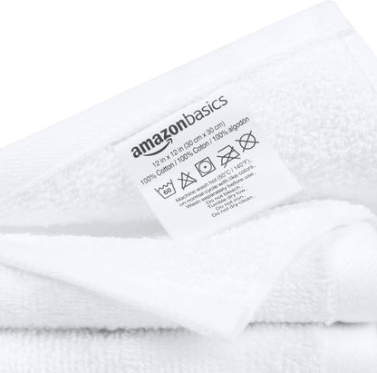 12 x 12 inch rectangular washcloth format