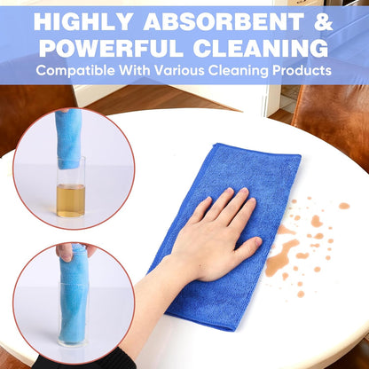 12" x 12" size suitable for handheld wiping on surfaces, glass, and detailing work
