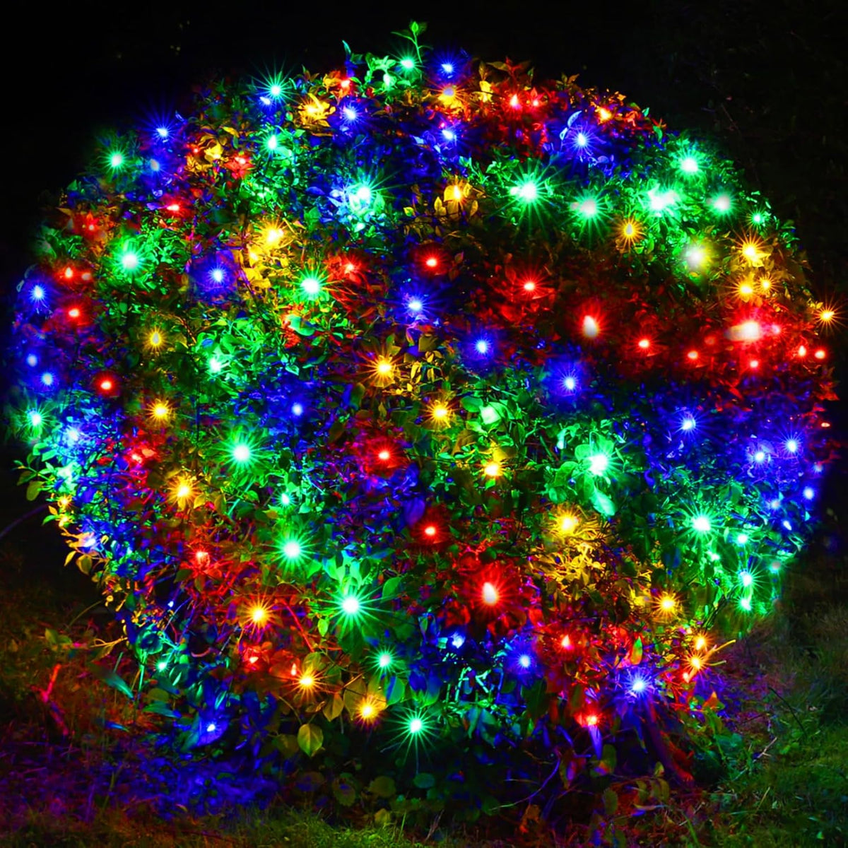 120 led bulbs pre-arranged on a 6ft x 4ft flexible mesh net
