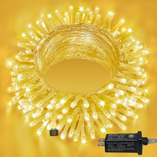 120 leds on 40ft string with 10ft extension cord and ul-certified plug