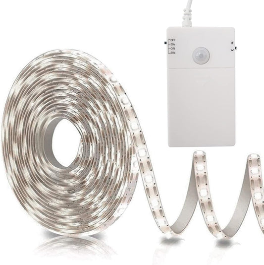 120° motion sensor with 10ft (3m) detection range and selectable 20s/60s/steady-on delay