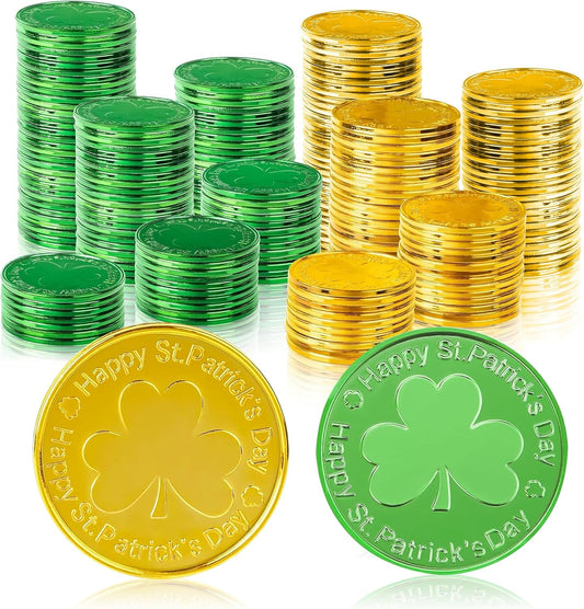 120-piece count split into 60 green and 60 gold coins