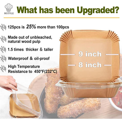 125-piece bulk count plus 10 size/shape variants (7.5"–10" round, square, rectangle, and multi-pack options)
