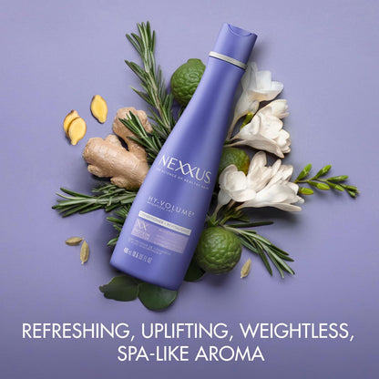 13.5 fl oz liquid bottle, part of a complete 3-step hy-volume system (shampoo, conditioner, cloud foam)