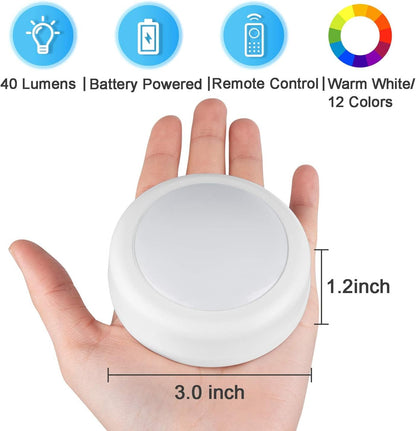 13 color options including 3000k warm white and 2 color-changing modes (smooth and fade)