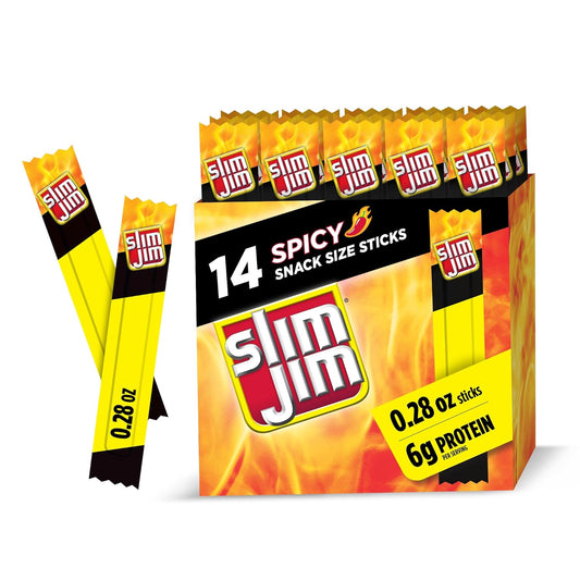 14-count box of individually wrapped snack-size meat sticks