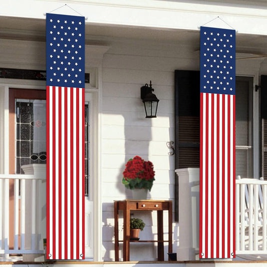 14" x 72" rectangular banner dimensions for prominent doorway coverage