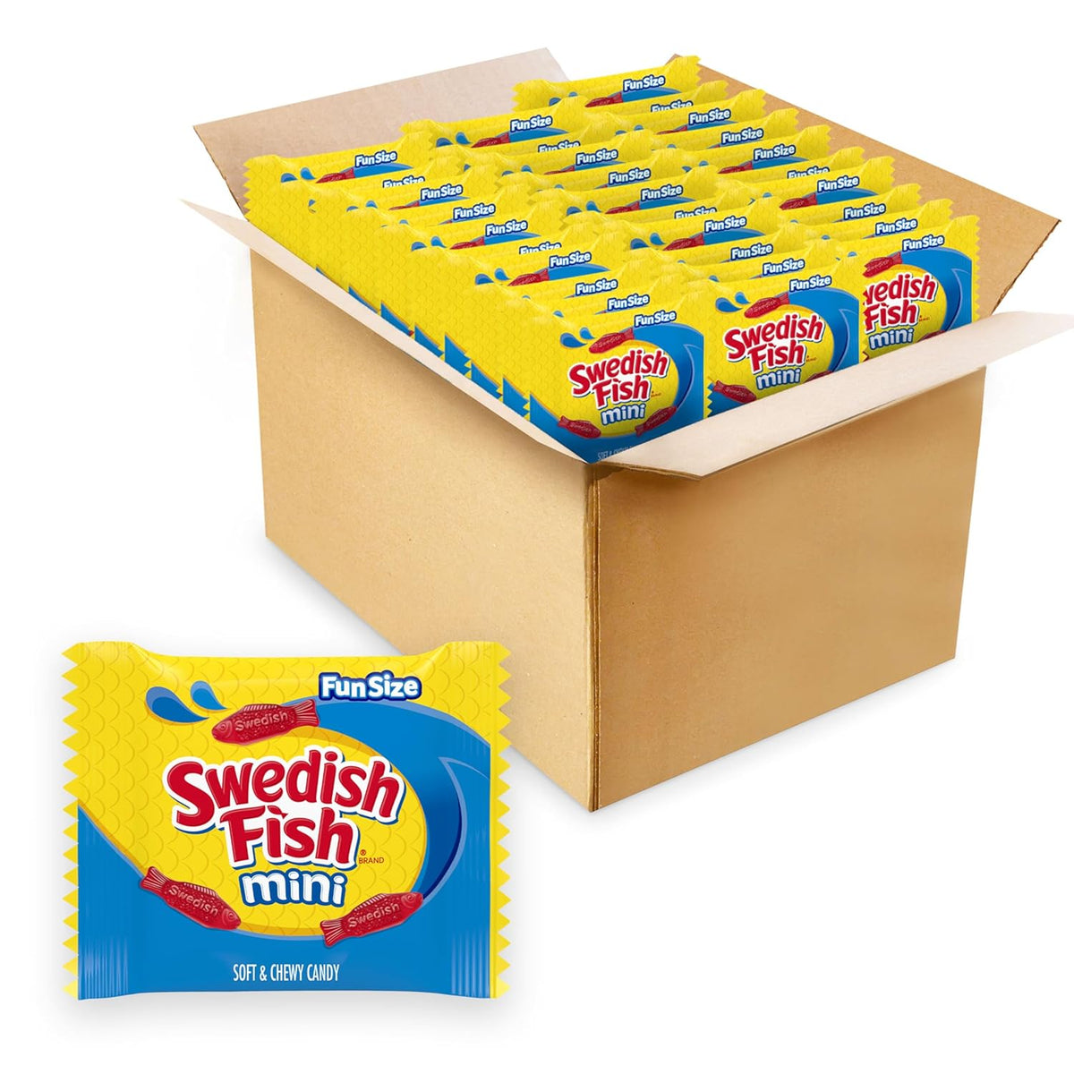 140 individually wrapped mini snack packs for grab-and-go convenience
