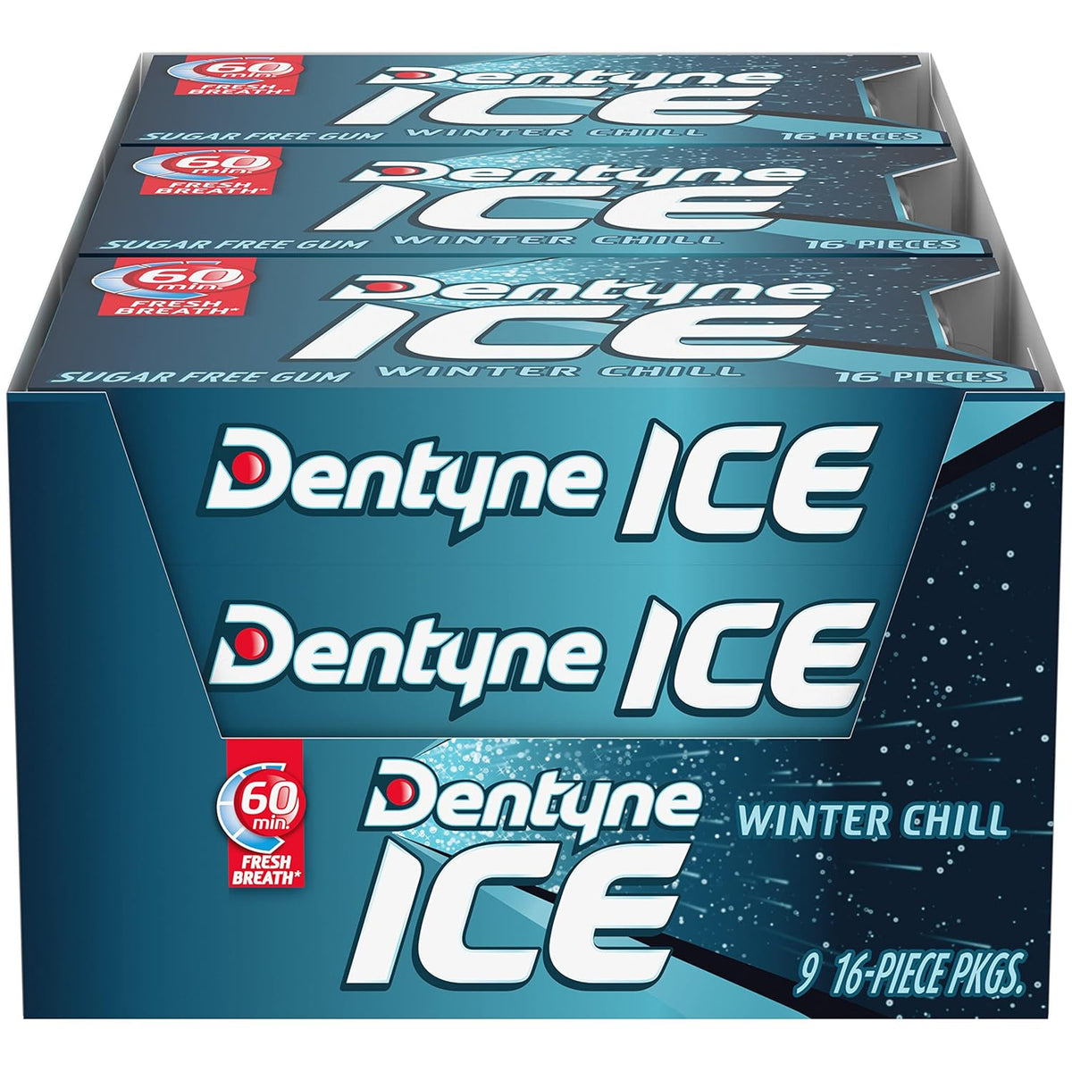 144 total pieces delivered in 9 individually wrapped packs of 16 pieces each